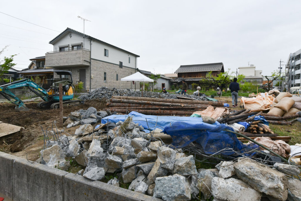 根の上の石場建て３土木工事１「伝統工法の土木」丨日本长野丨水野設計室-31