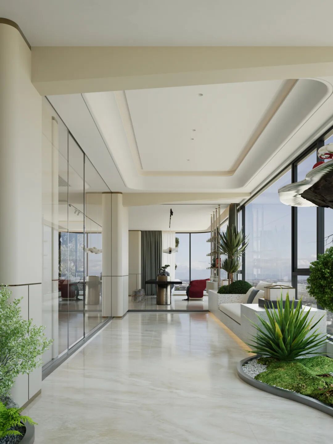 600㎡现代轻奢风丨浏河景苑丨中国湖南丨纵向·空间设计-39