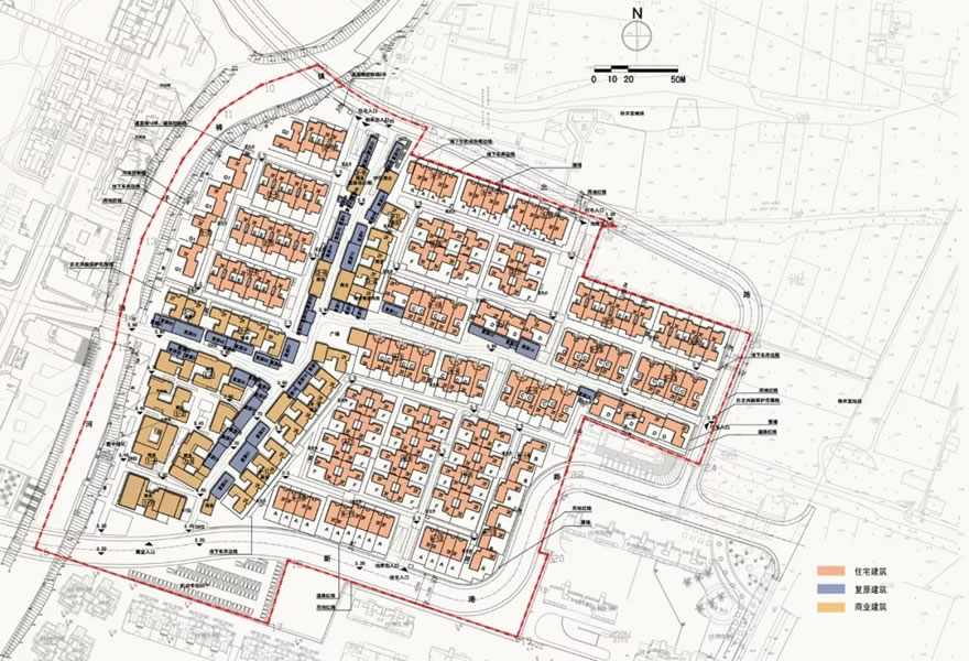 新港老镇 | 传统与现代共生的江南水乡古镇规划-31