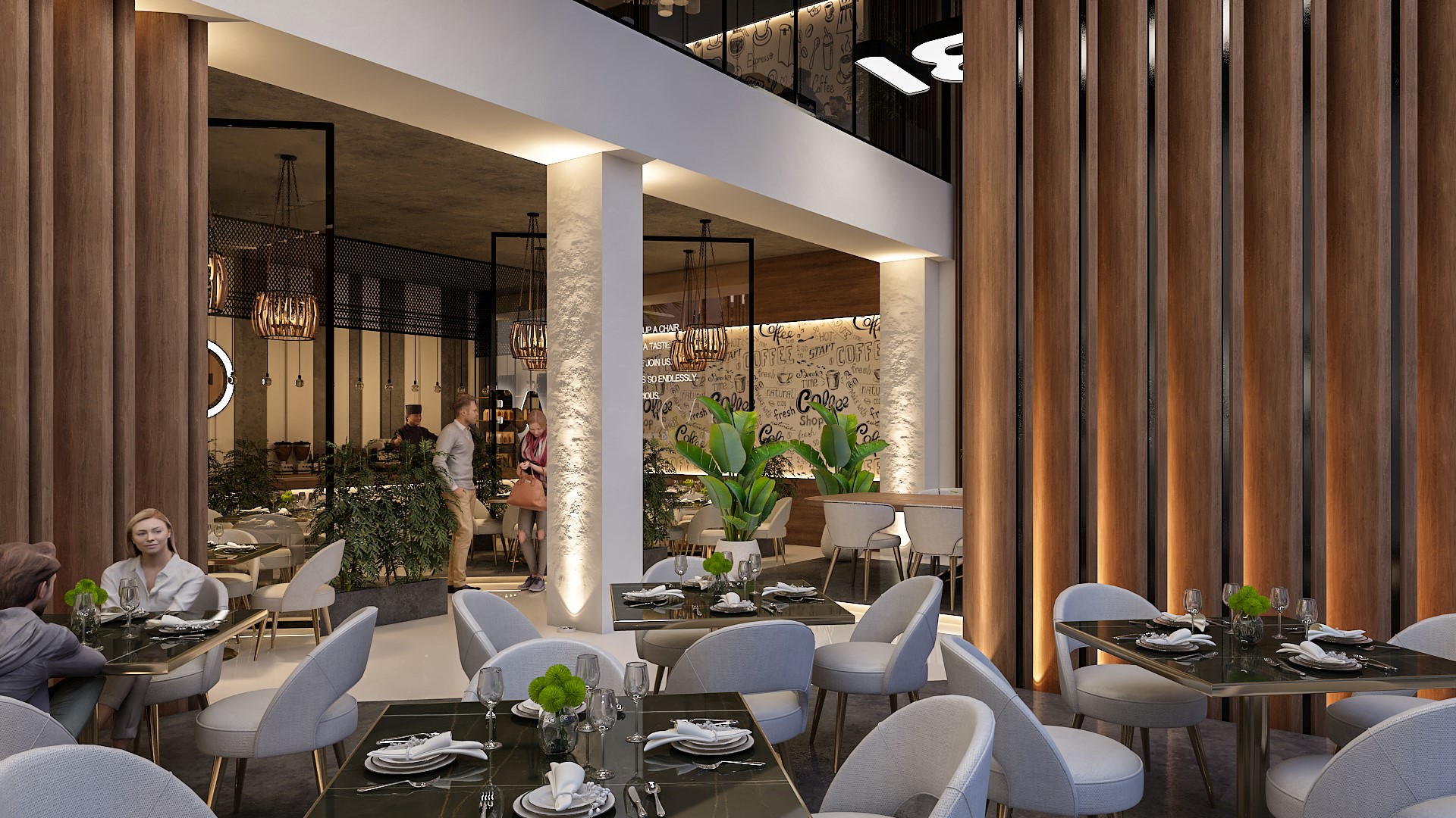 餐厅空间高效利用的典范丨Architecture Designing-8