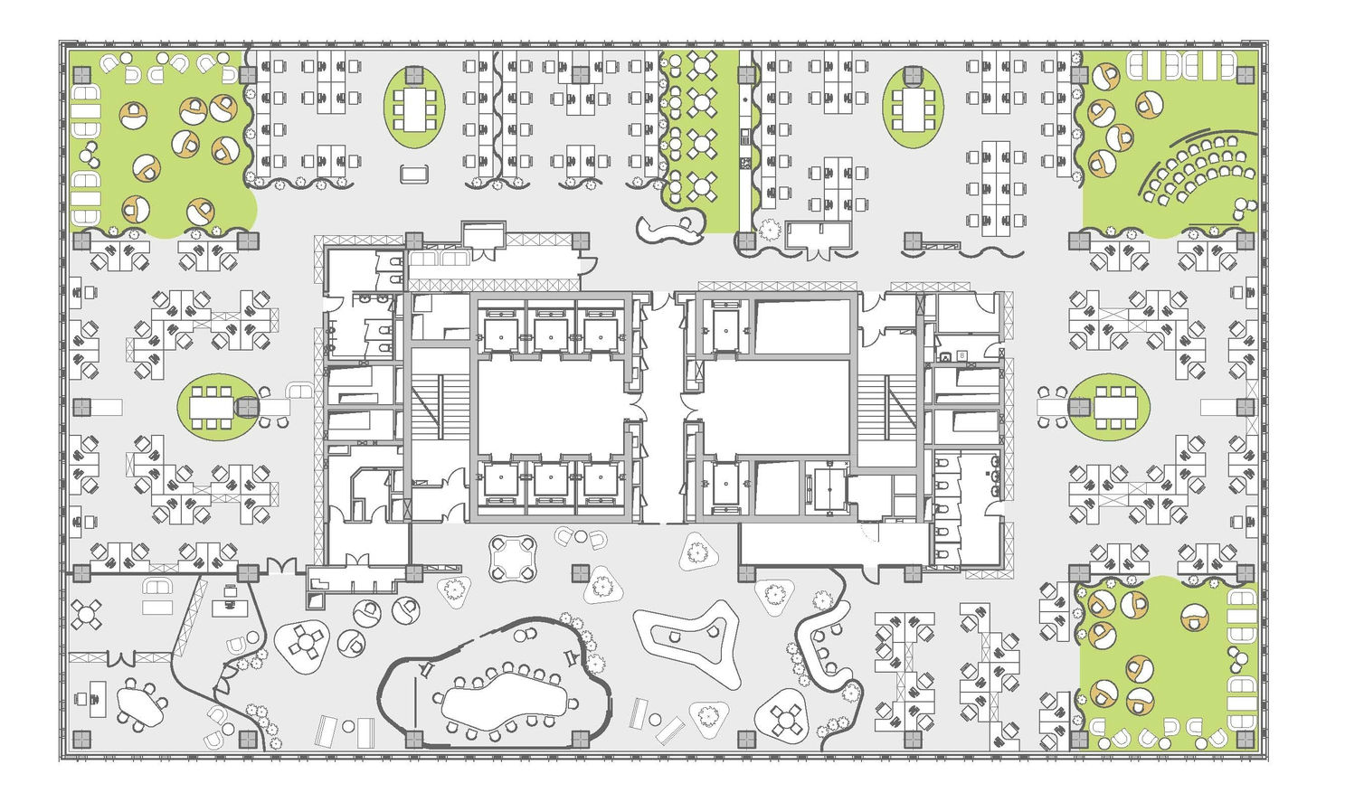 Kimberly-Clark 办公室 | 开放空间与私密区域的完美结合-7