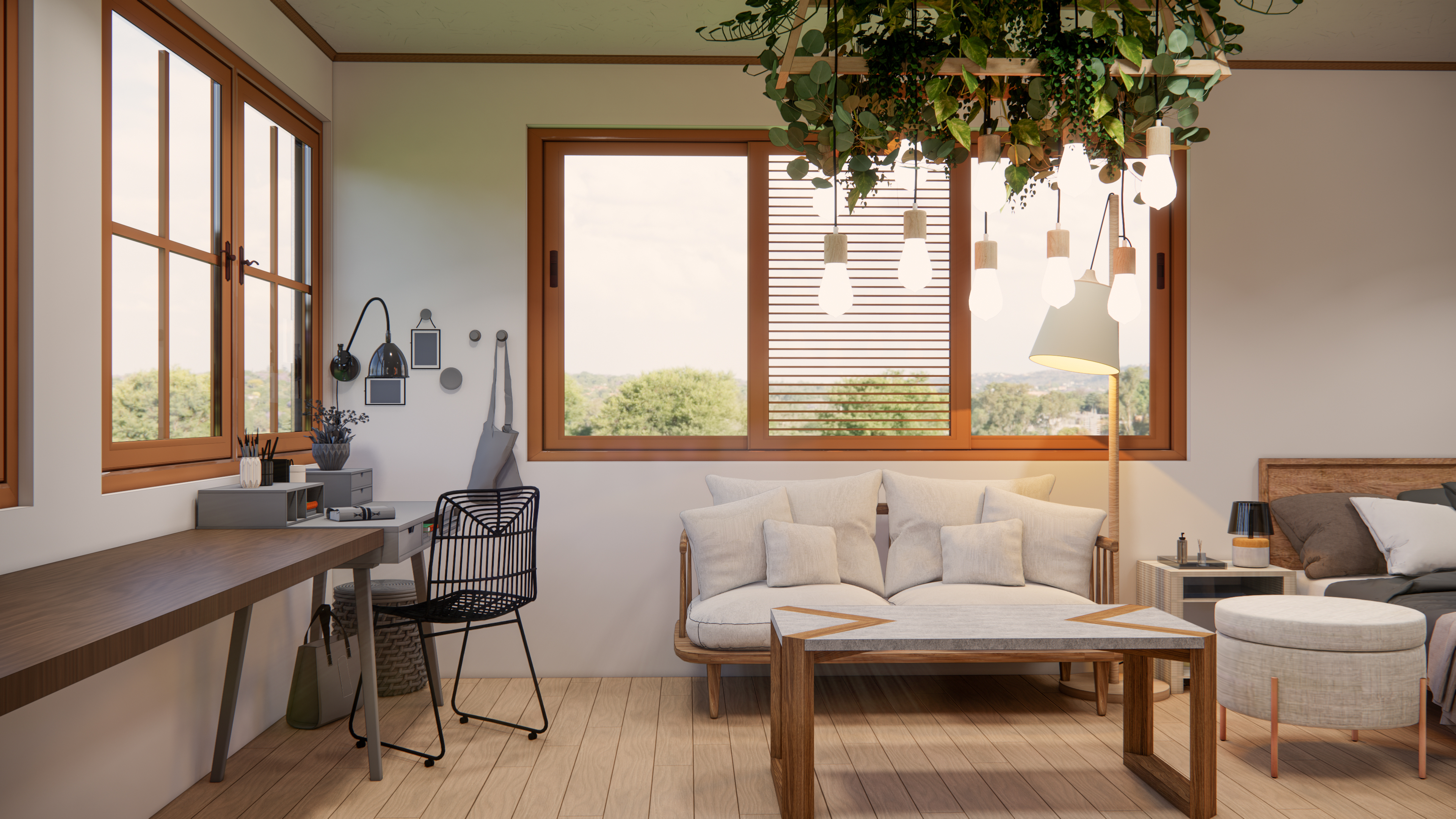 Cozy Bedroom 28m2 Container room design-3