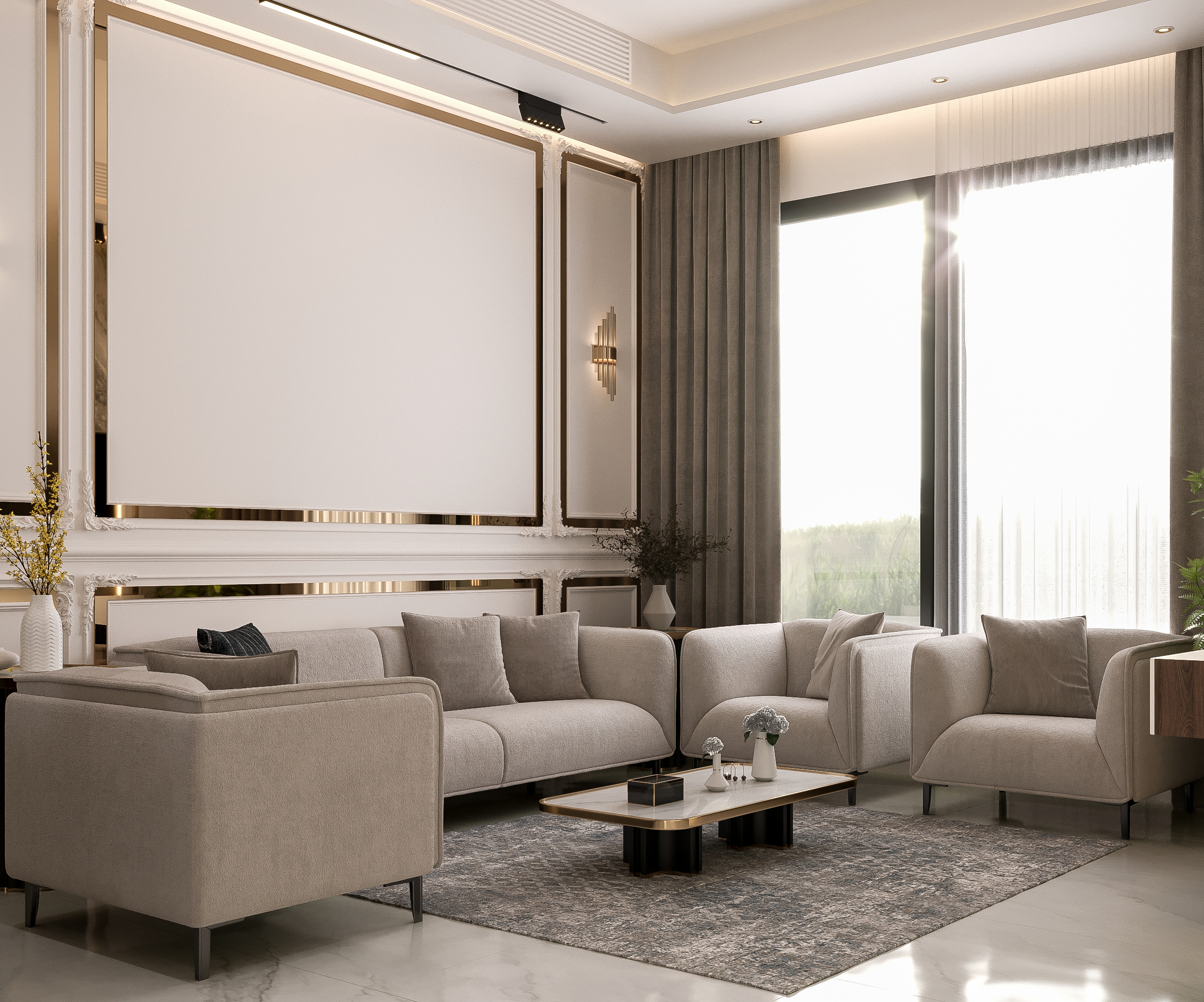 新古典主义别墅接待处丨沙特阿拉伯-6