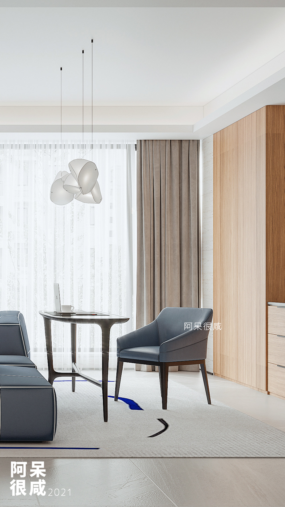 现代·蓝 · Modern blue-12