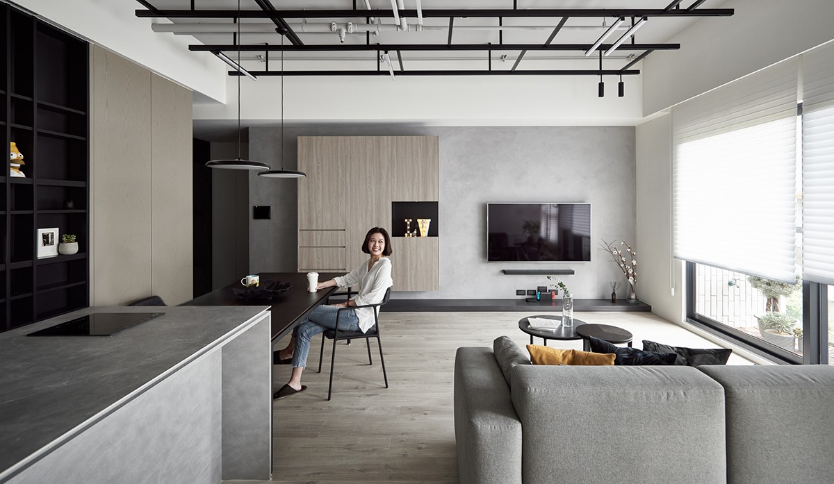 现代北欧风的居住空间-16