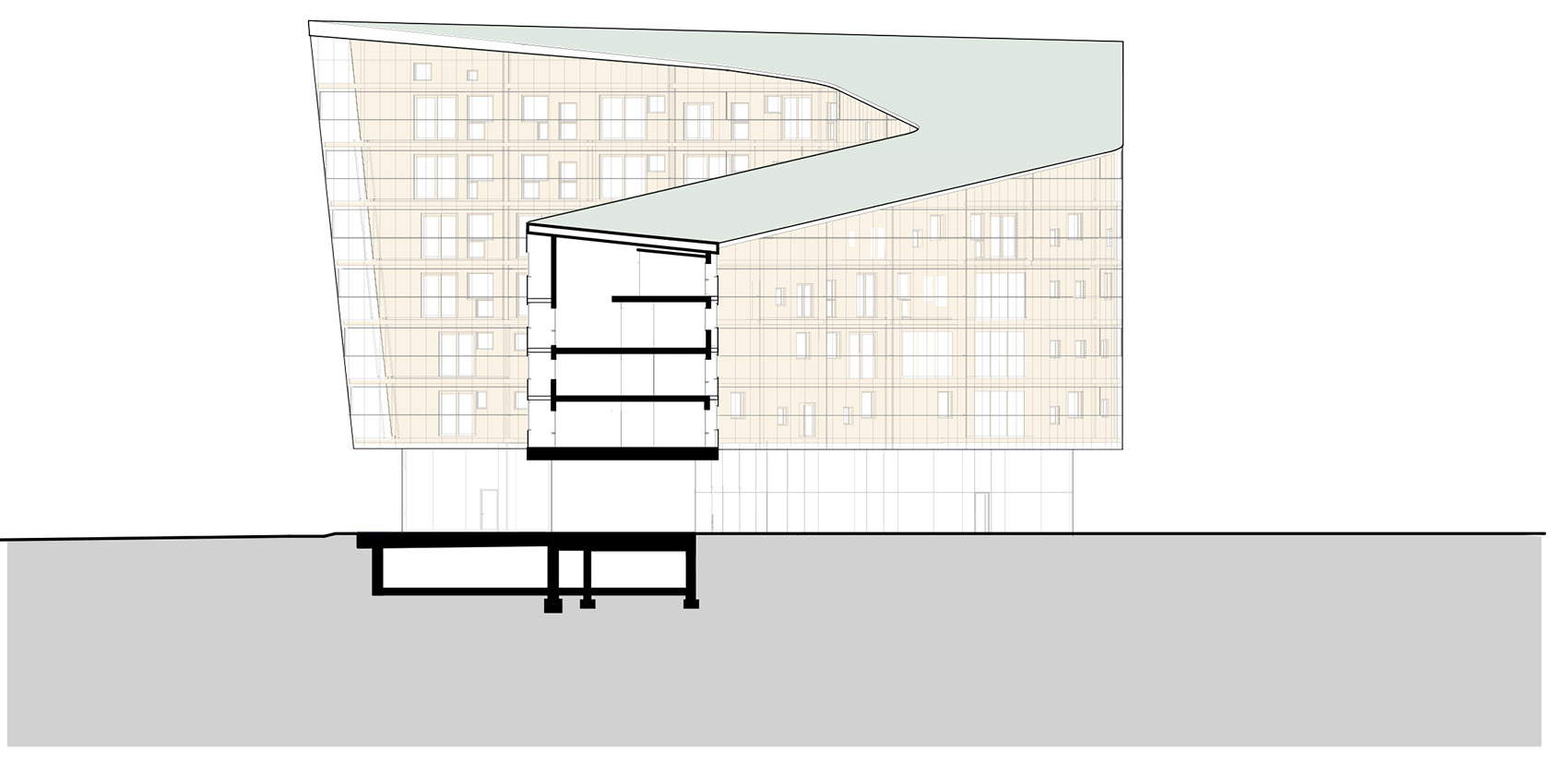 Meander 公寓楼丨芬兰赫尔辛基丨Steven Holl Architects+Newil&Bau-95