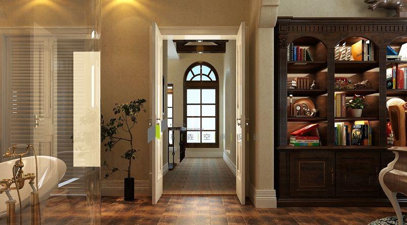 济南玫瑰园500平美式乡村风格装修设计-6