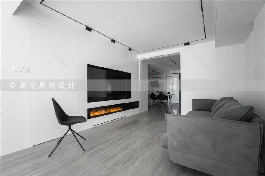 黑白极简光之居,孙姐家的大平层视野-40