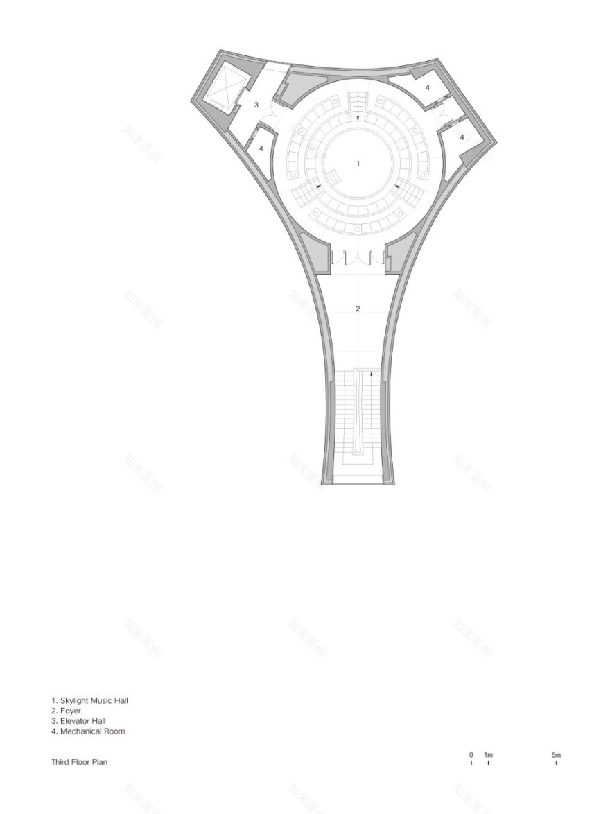 降落在阿那亚广场上精密音乐盒子的混凝土礼堂设计丨中国秦皇岛丨直向建筑-37