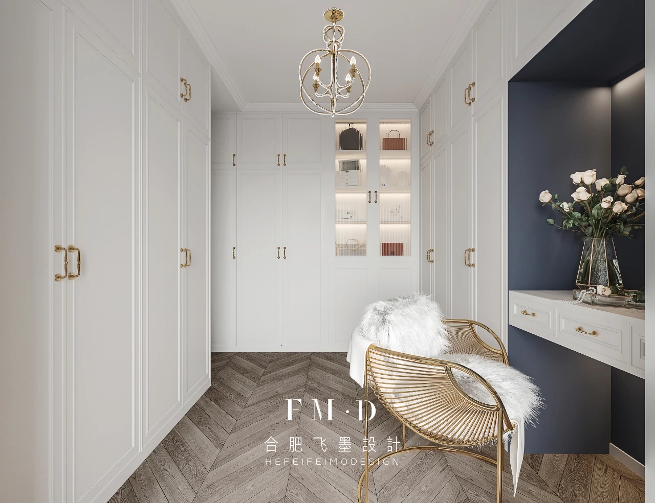 合肥万振逍遥苑 140㎡轻奢法式婚房，设计让生活始终保持新鲜感-39