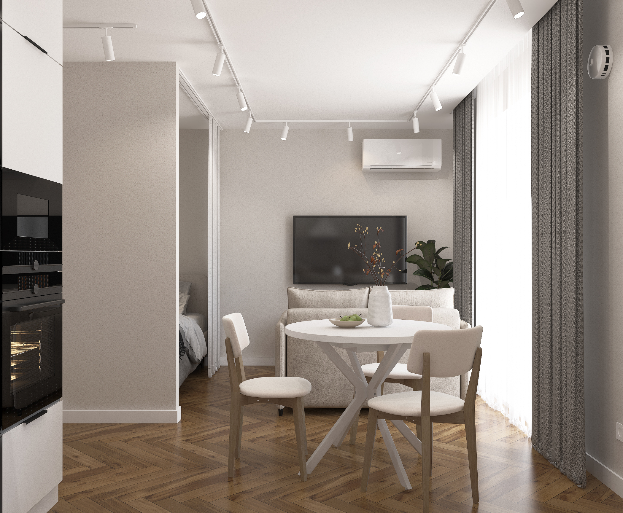 Дизайн интерьера квартиры 25,5 квм-0