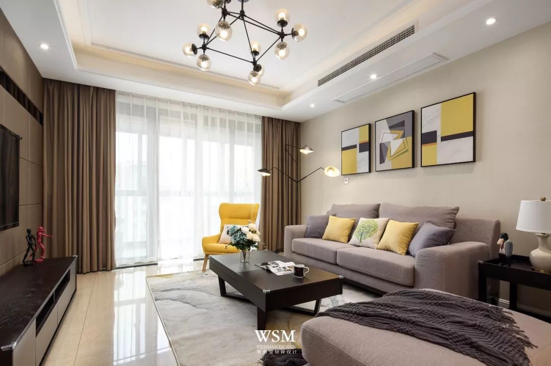 苏州狮山名门 140 平米金融业主简约舒适家居设计-4