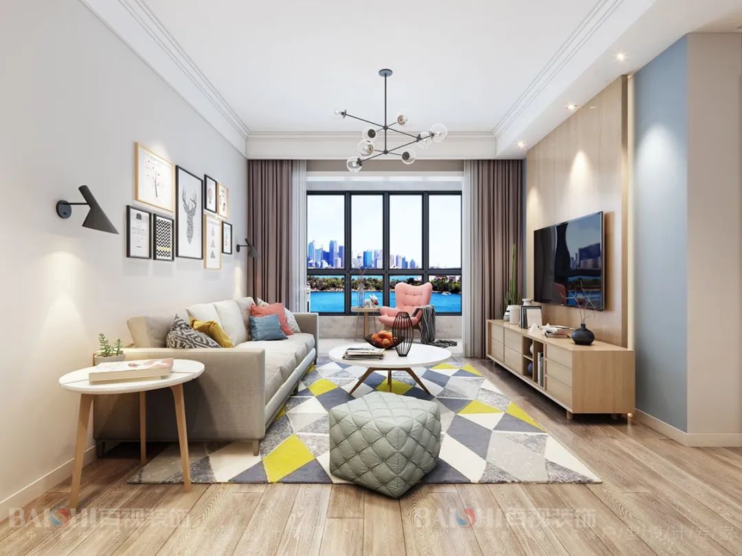 百视装饰•外滩府 | 现代简约风格打造舒适生活空间-21