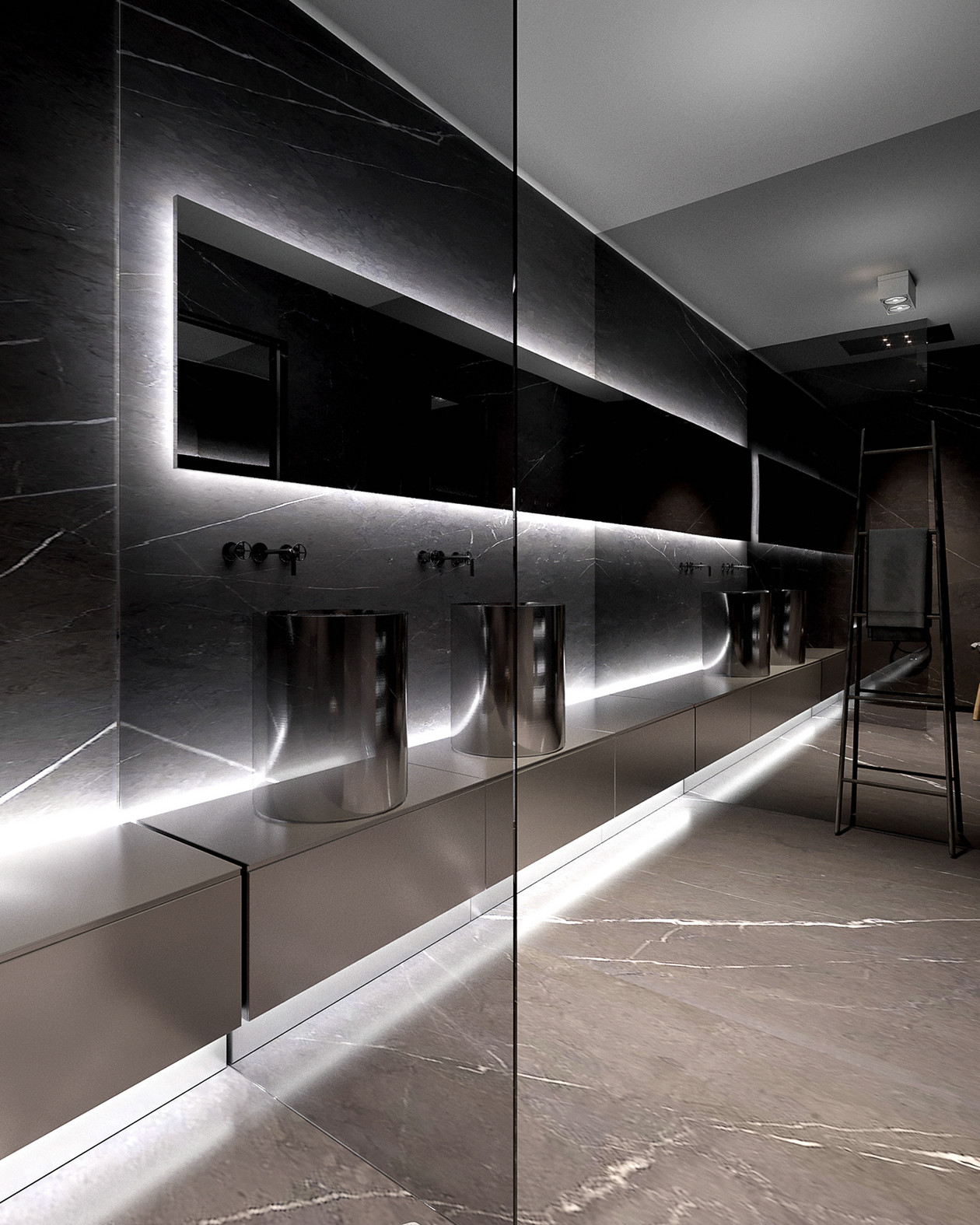 乌克兰Kyiv铜色公寓设计-15