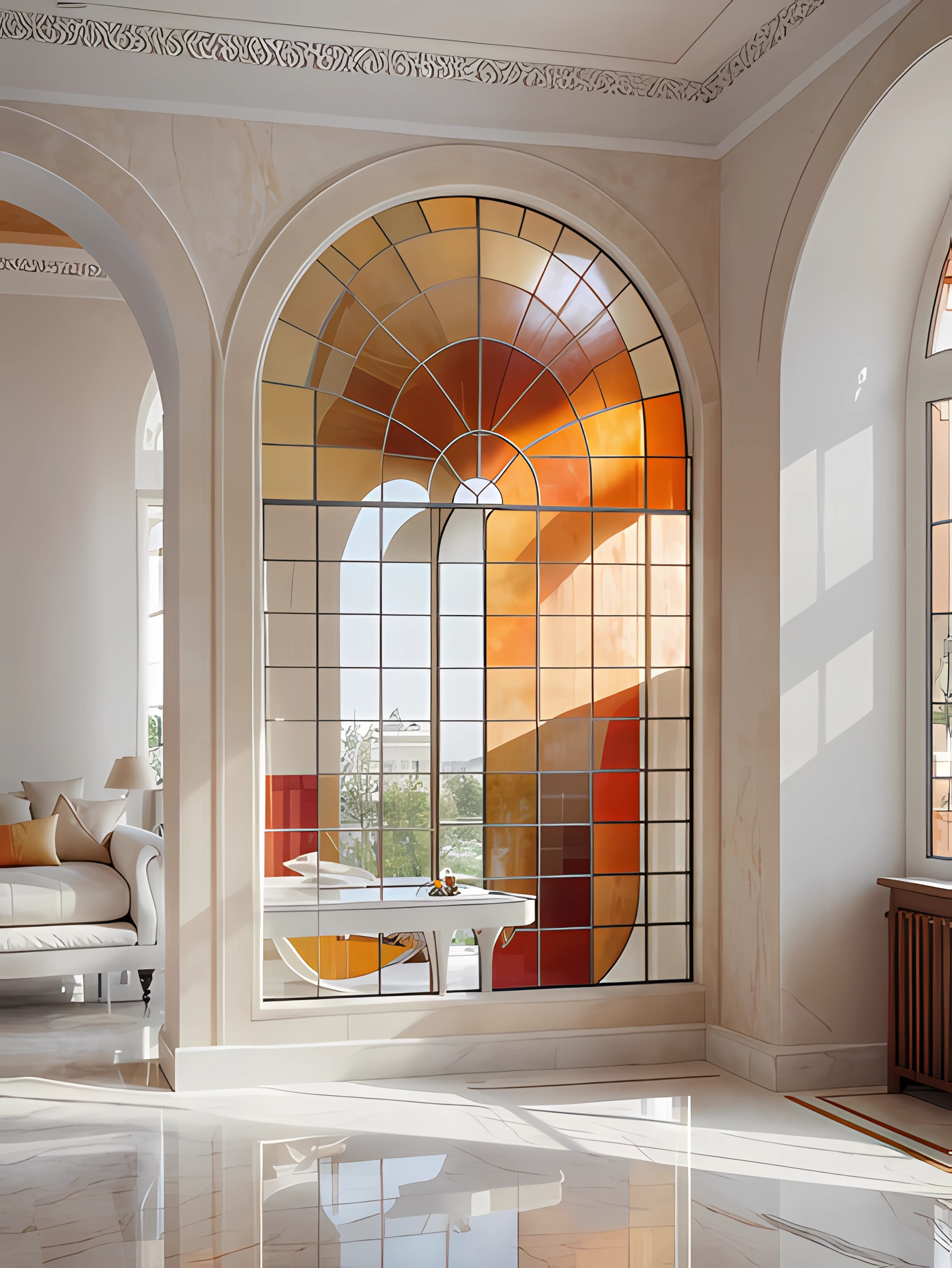 AI COLOR FLOW VILLA | Light & Colorful Glass Harmony-2