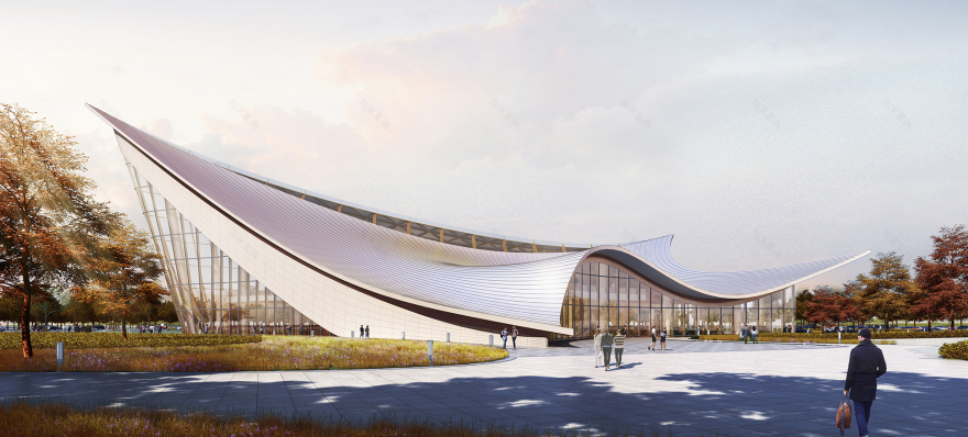 成都红旗汽车城展览中心——BEHIVE Architects 打造的地标性建筑-18