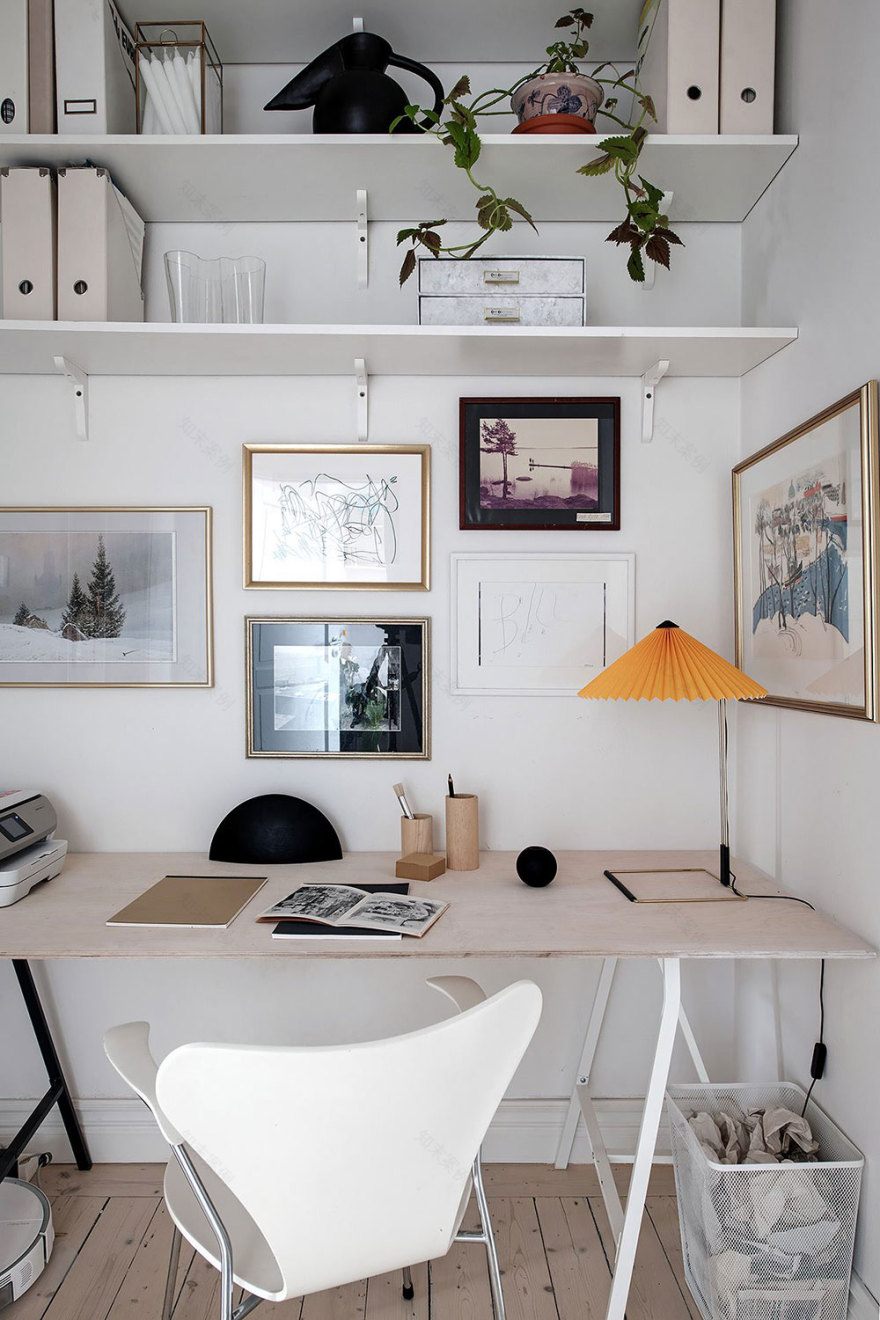 斯德哥尔摩时尚对比风格的美丽公寓-36