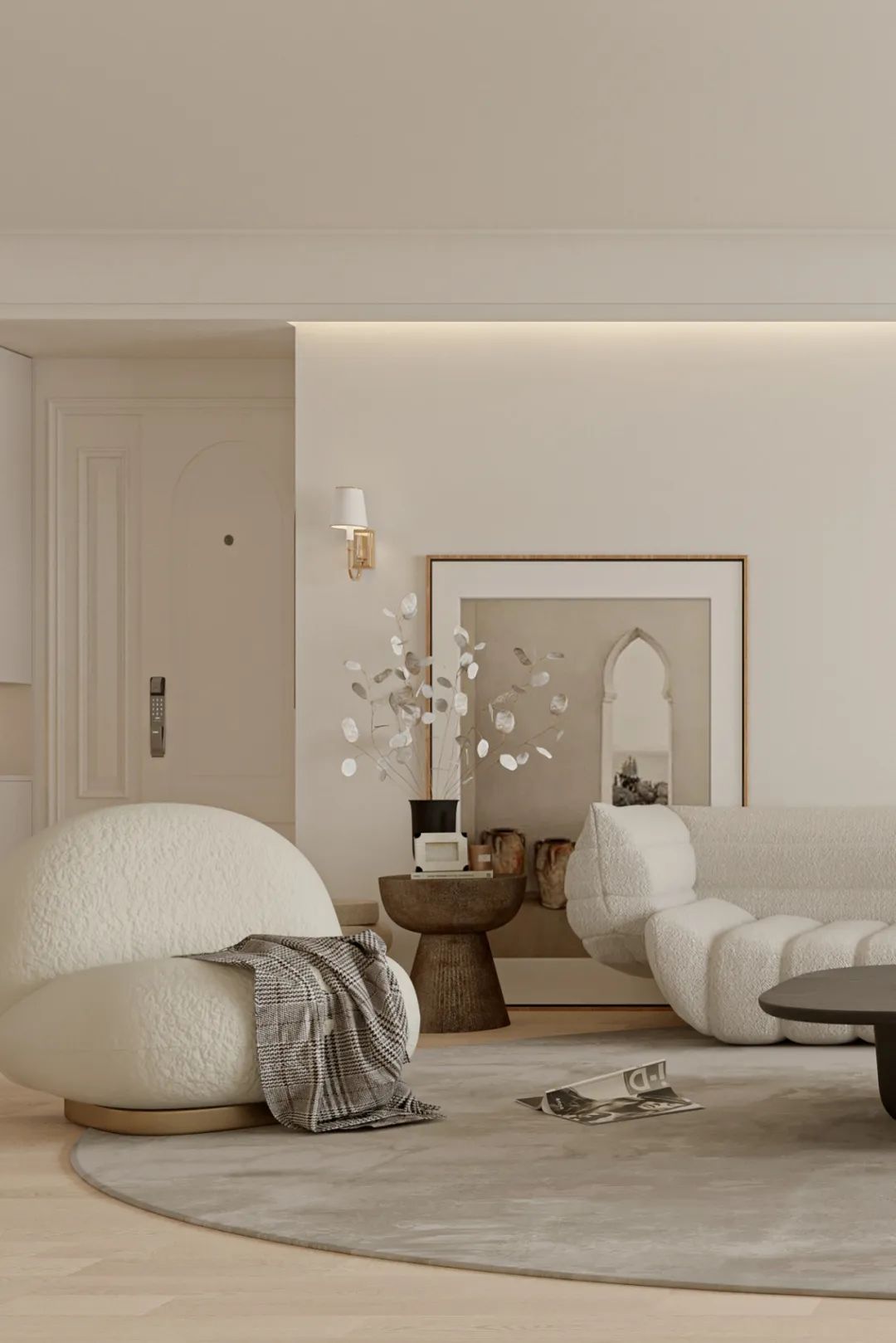 149m²极简奶油风家居空间设计丨中国长沙丨周笙笙全案设计工作室-10