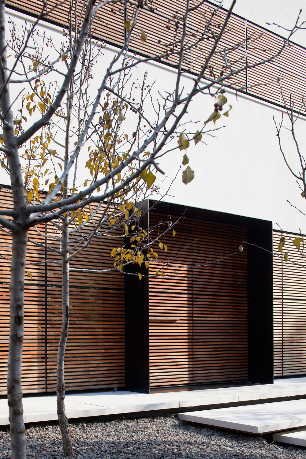 以色列现代百叶窗式住宅,自然光线与户外泳池完美融合-22