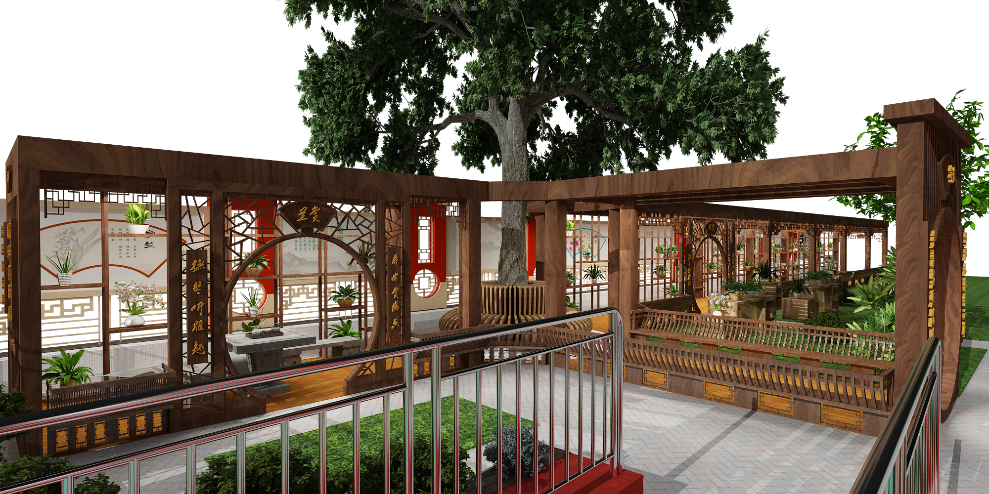 某校主题长廊设计-3