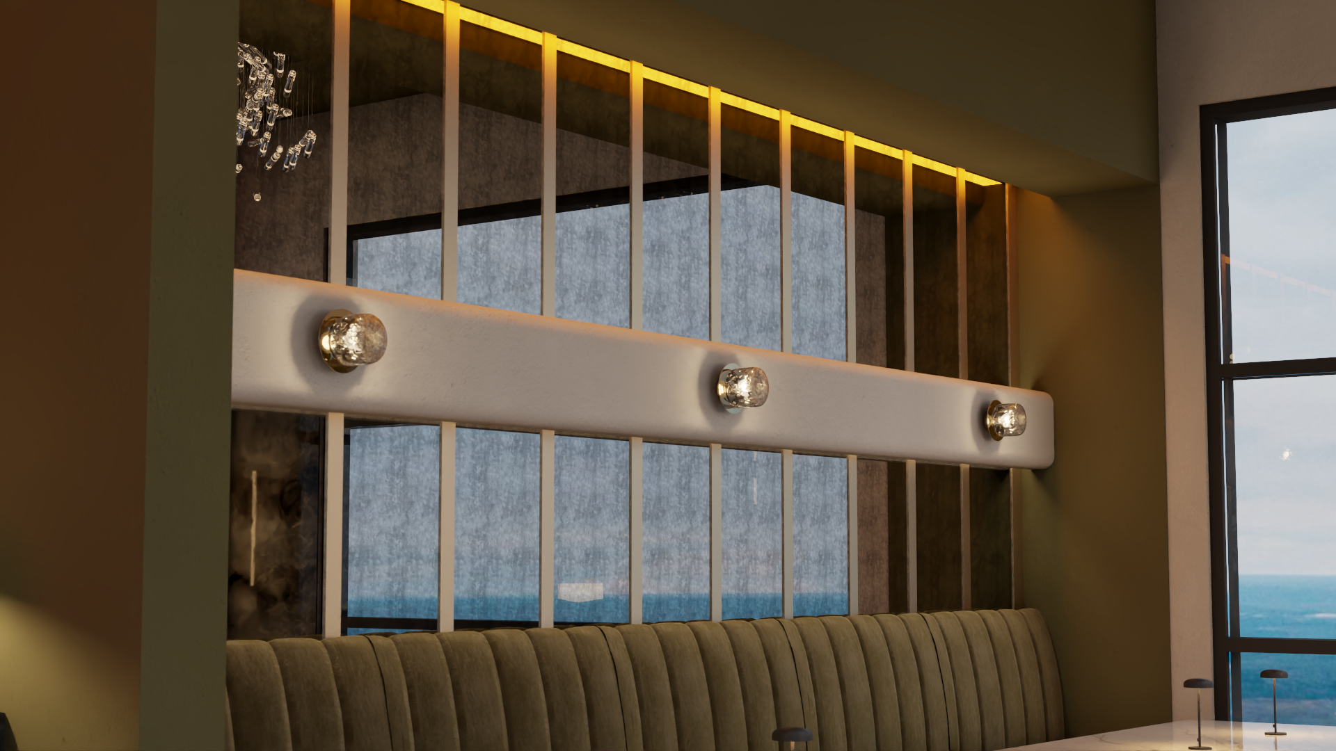 餐厅和水烟休闲室室内设计丨沙特阿拉伯-21