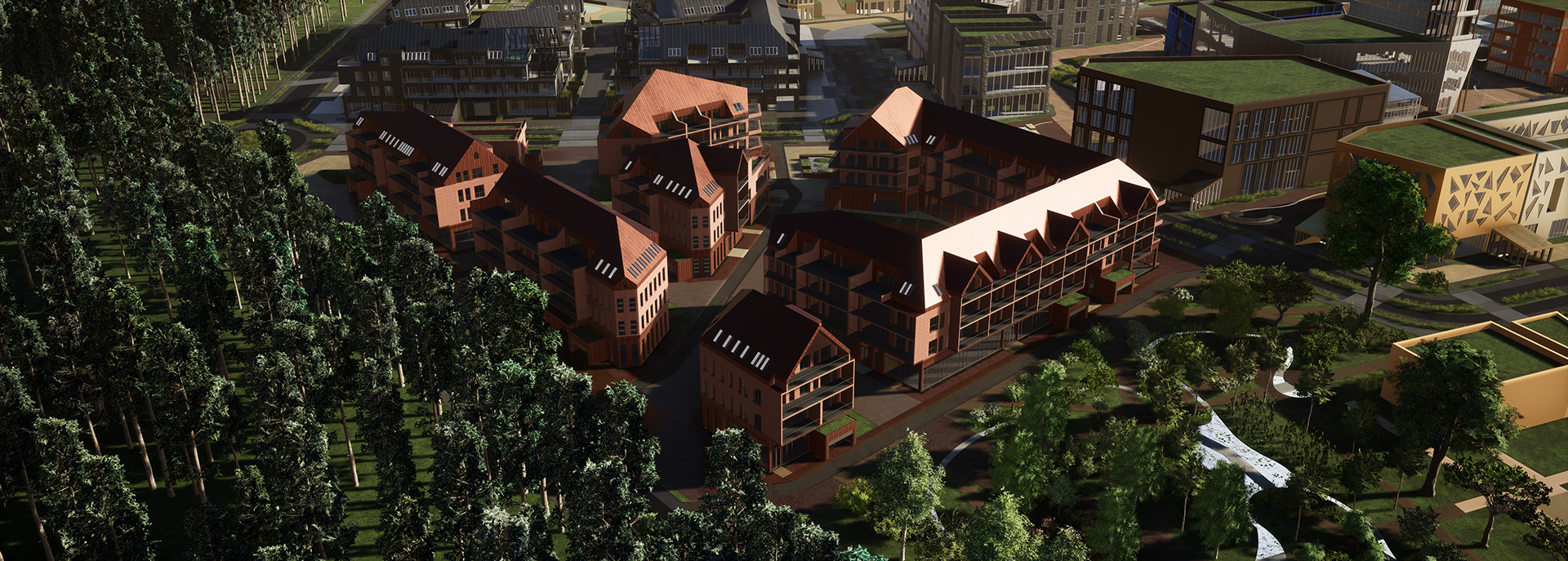 高密度和低层多功能木结构住宅区丨波兰比得哥什丨Damian Dominiczak-111