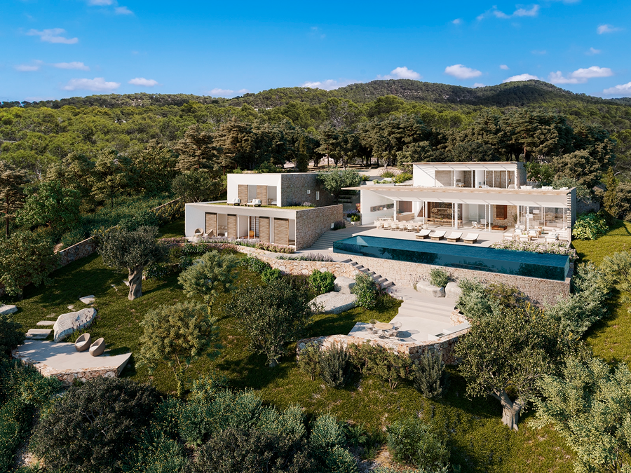 18 位建筑大师的伊维萨岛私人别墅设计,自然融入奢华-200