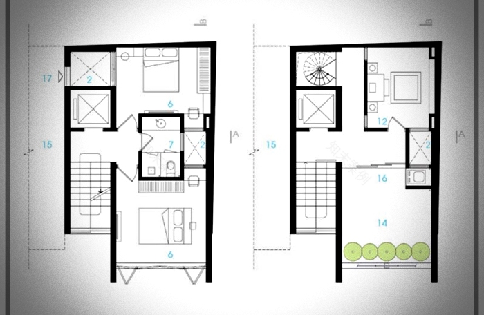 68平现代3层小住宅设计丨Le Studio Architects-32