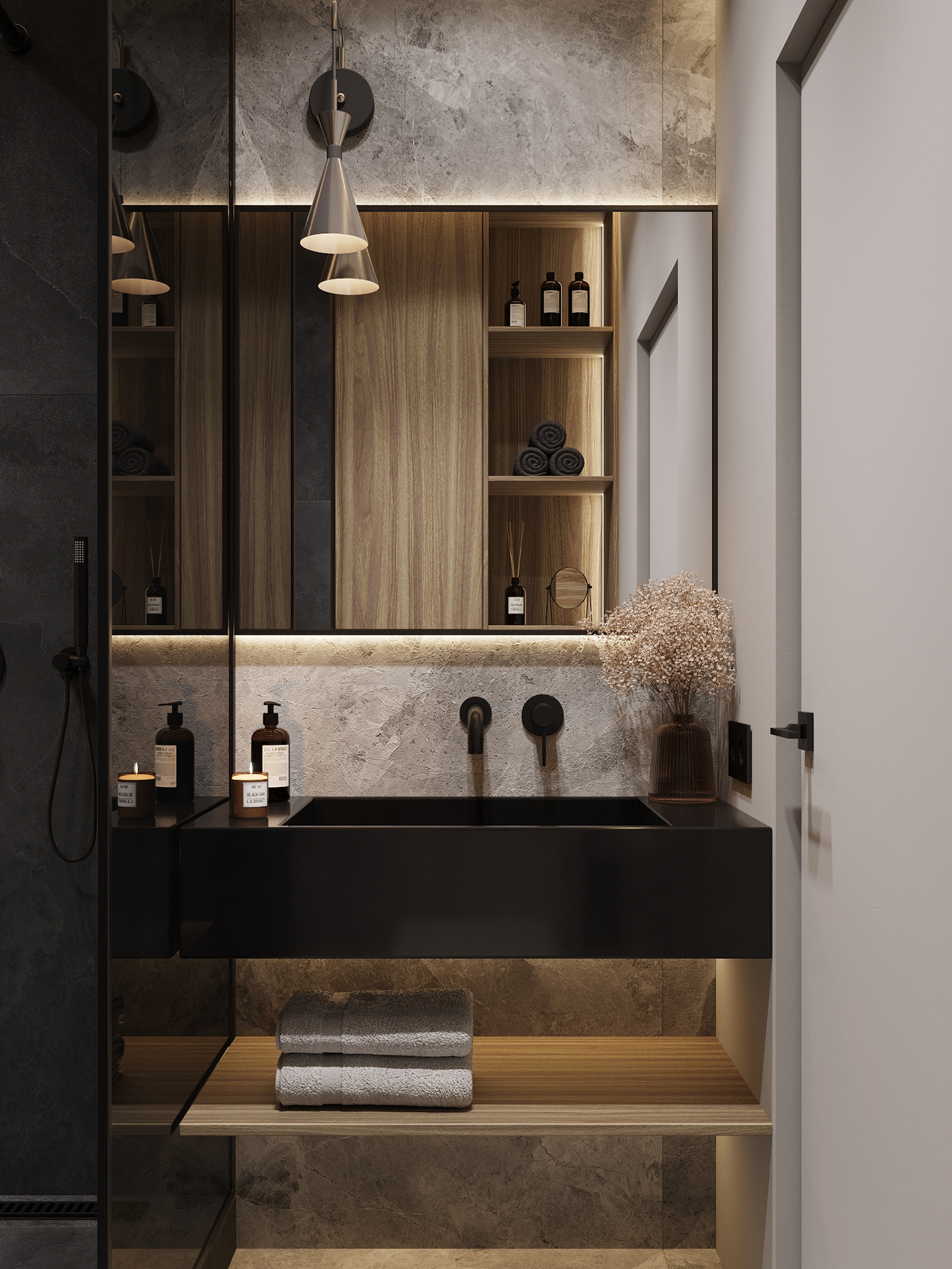 现代黑色调空间  神秘大气！-25