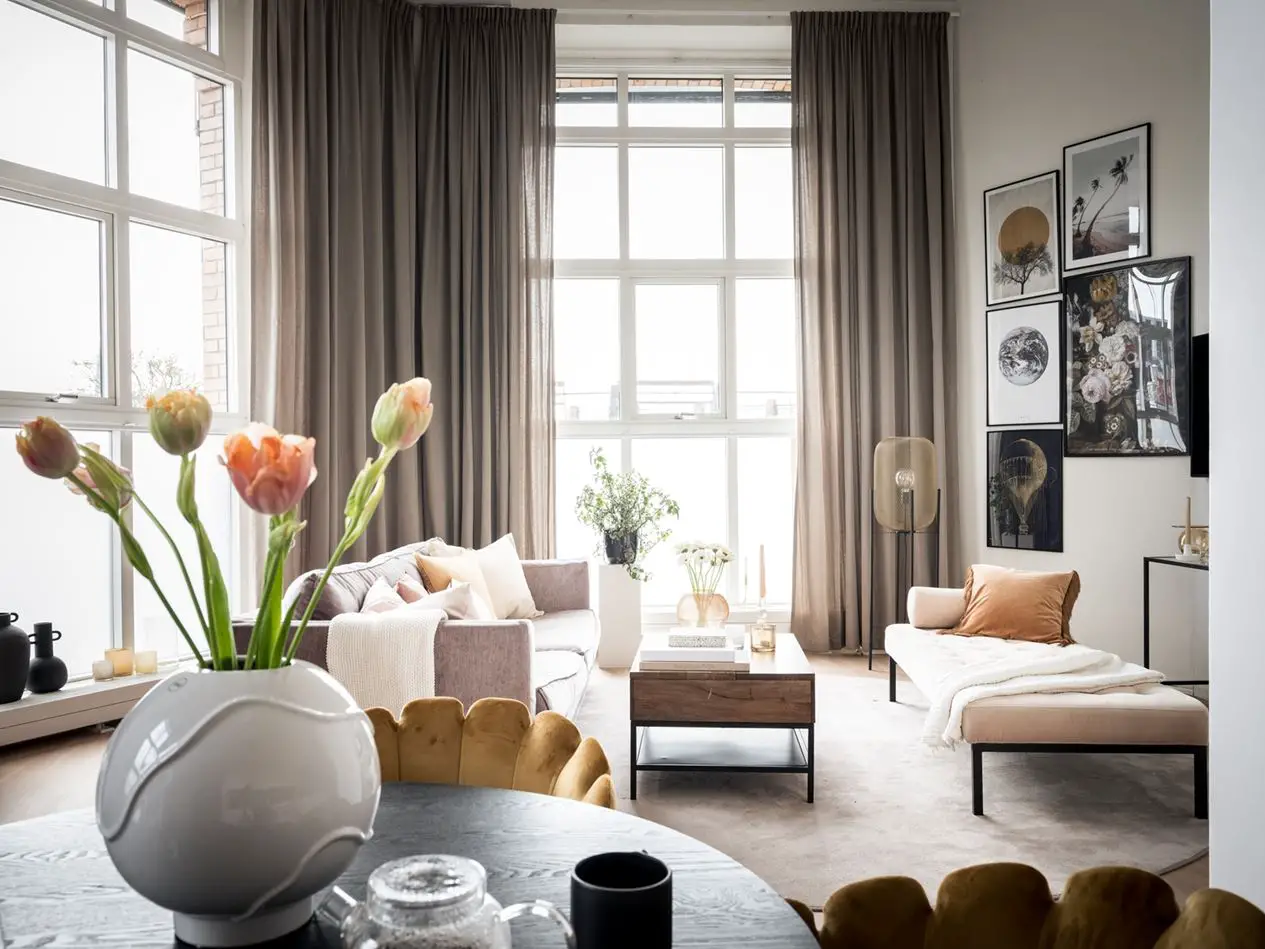 瑞典 67m2 复古舒适公寓设计-3