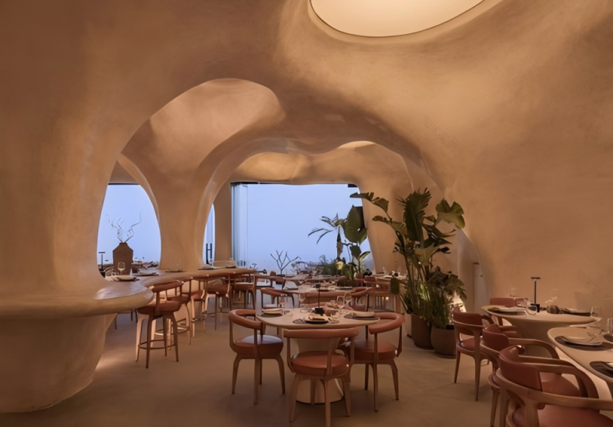 洞穴风餐厅丨蜂宿设计-25