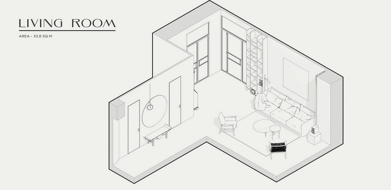极简优雅的 106㎡无欲无求之家-1