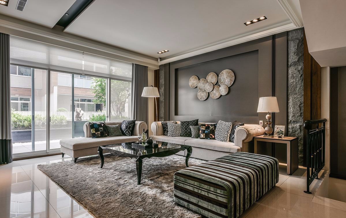 金皇龙奢华风样板间  咏絮室内装修设计-1