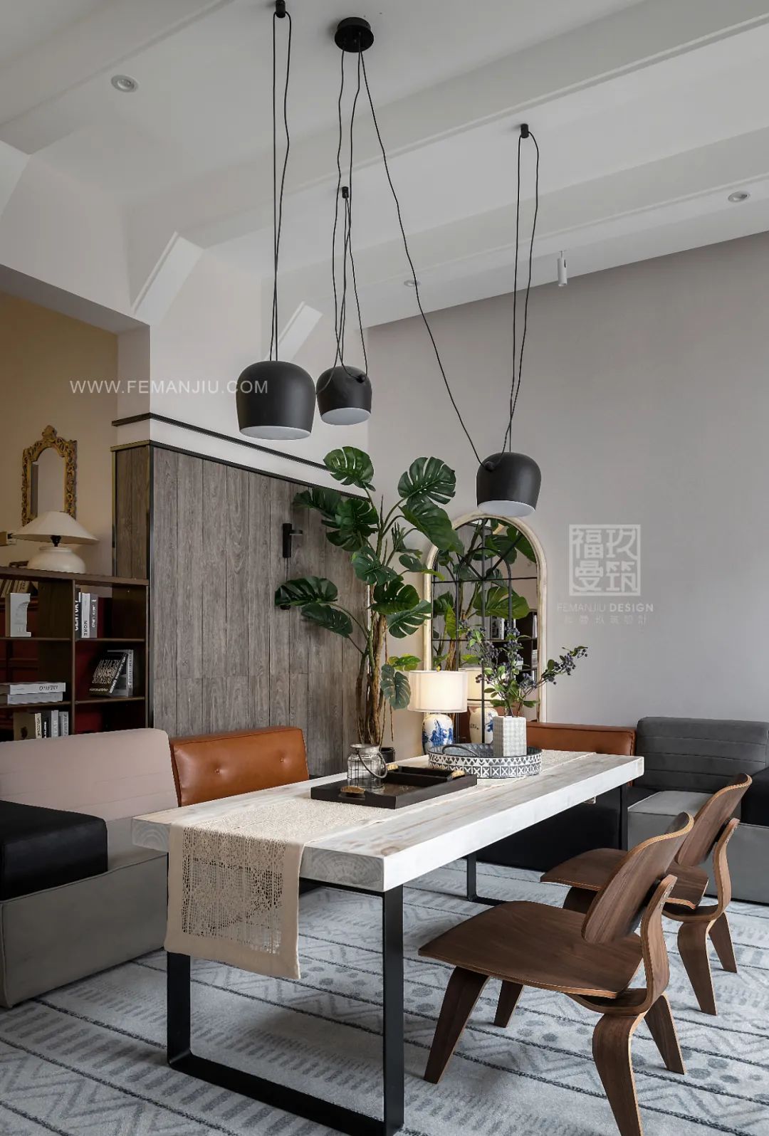 重庆融创博爵堡轻奢混搭别墅私宅设计丨中国重庆丨重庆福曼玖筑装饰设计有限公司-59