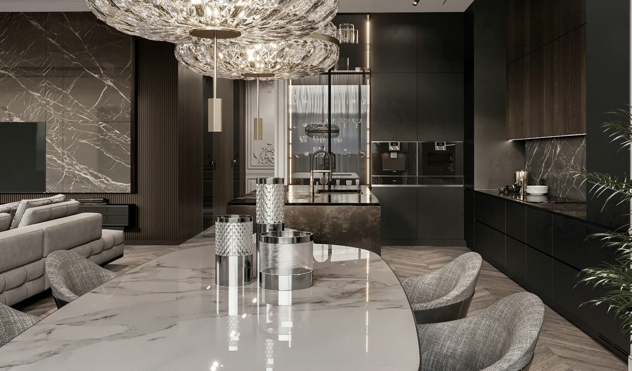 金属与大理石 打造出精致奢华的住宅-7
