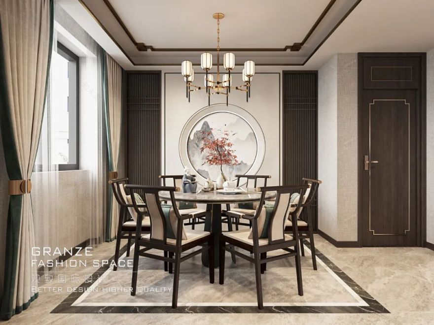 水沐明悦府新中式设计丨中国淮安丨观致国际设计-24