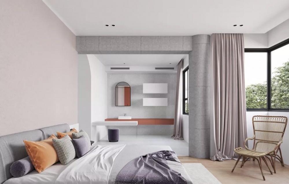 原木极简白，打造开放自由的空间-0