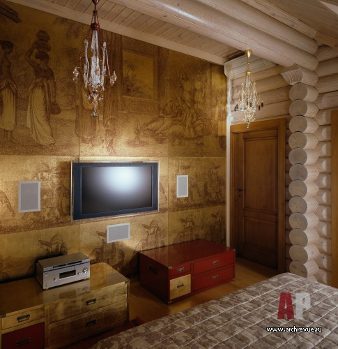 带阁楼和泳池的木结构住宅室内设计丨设计师 Ольга Фрадкина-33