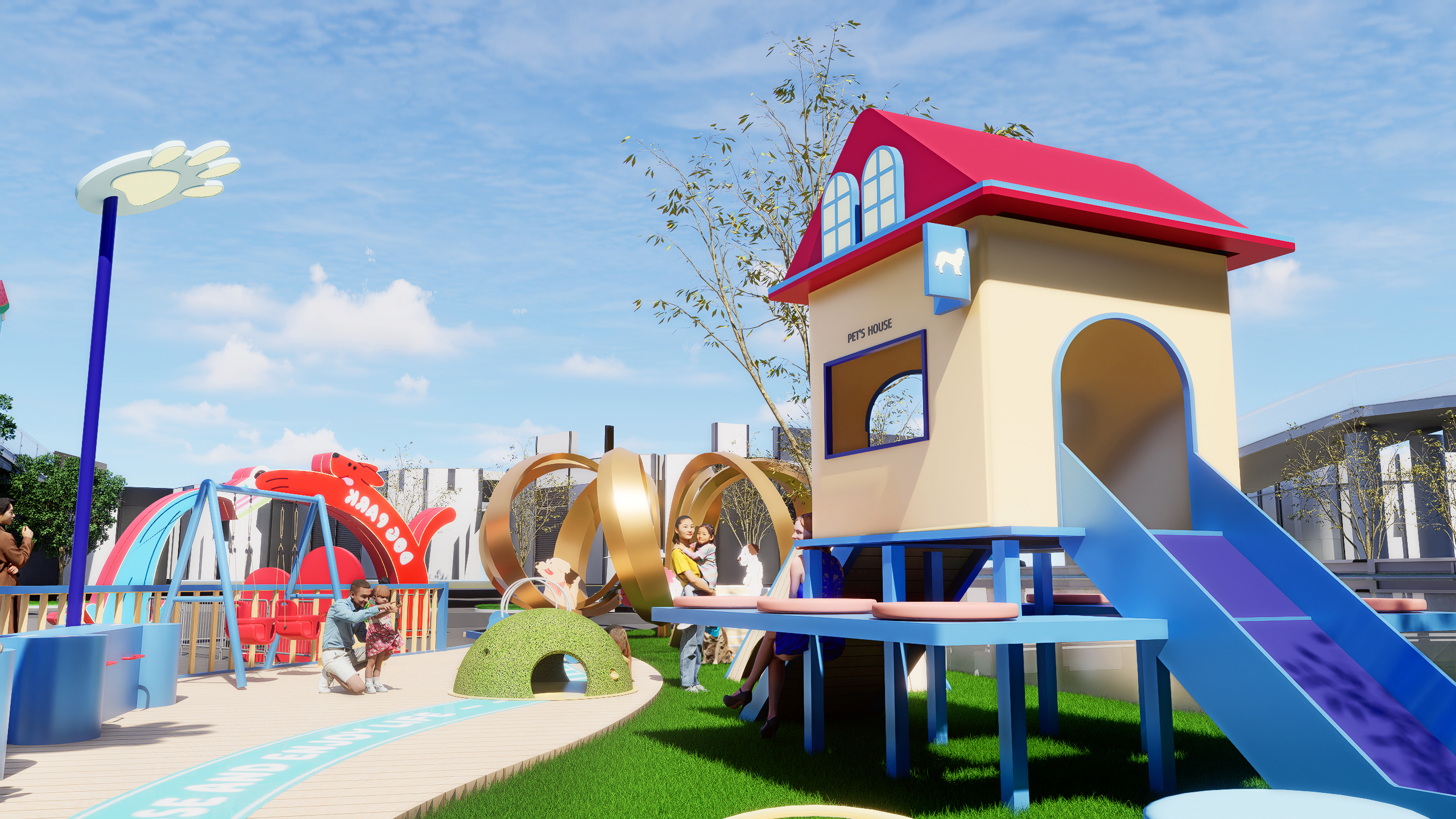 汪托邦—商业宠物乐园设计案例-12