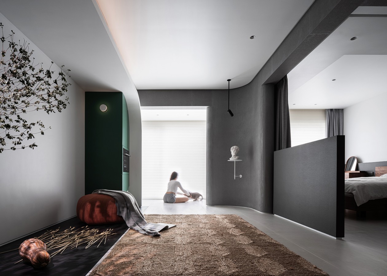 两室一厅的“美术馆”丨中国上海丨朴居设计研究室（PUJU）-6