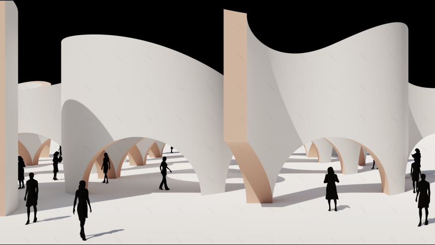 Truchet Pattern Pavilion Rhino Grasshopper-9