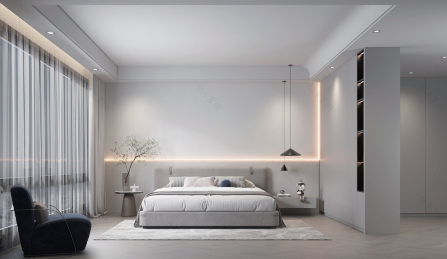 高铁壹号现代简约家居丨鼎墅设计-29