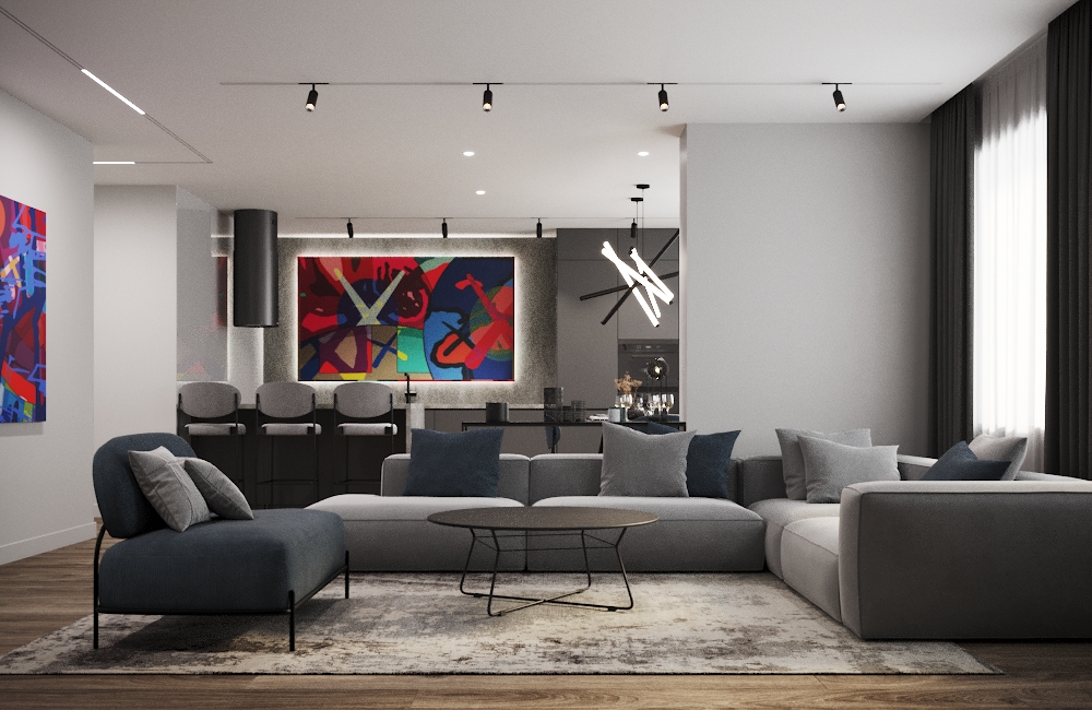 萨马拉市中心120平三口之家公寓设计丨俄罗斯萨马拉丨维多利亚·叶罗希娜-0