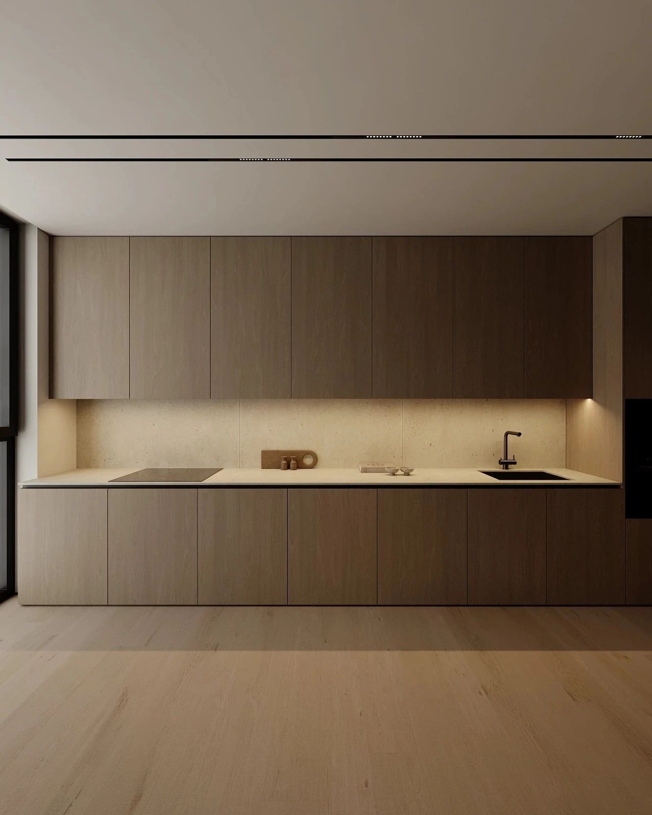 原木系奶油风极简空间loft公寓设计丨URSA STUDIO-17