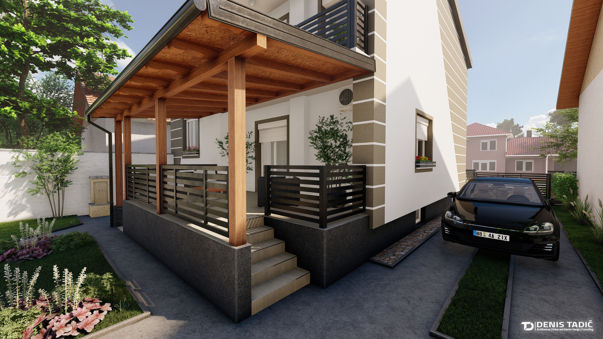 Erceg  外立面,大门和庭院的装修-13