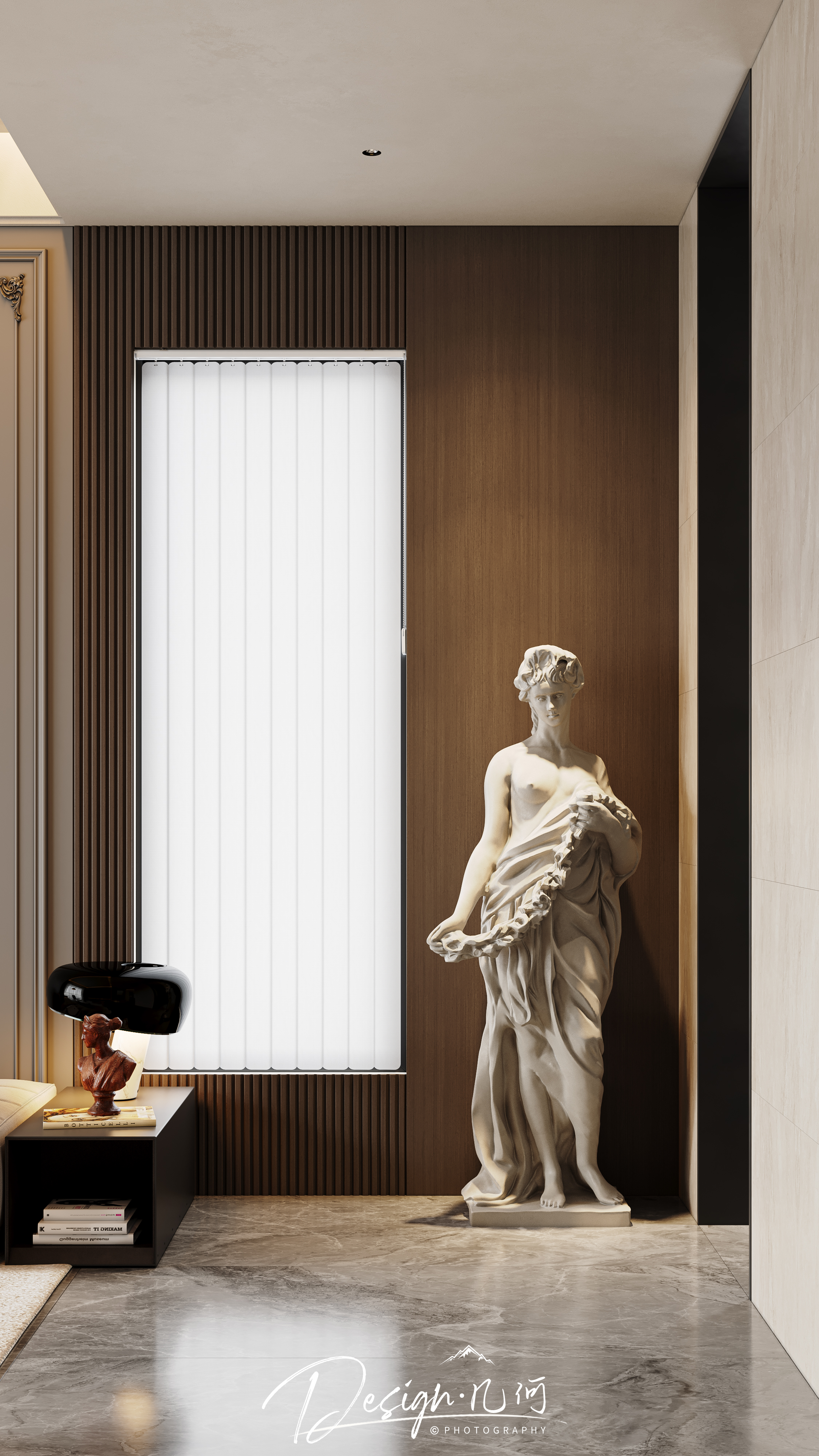 几何空间视觉表现 | 琥珀山庄法式客餐厅-17