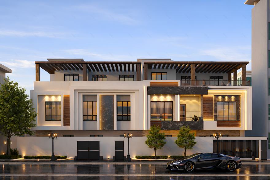 沙特阿拉伯别墅外观设计丨沙特阿拉伯吉达丨Ali Eddin Khaled-11