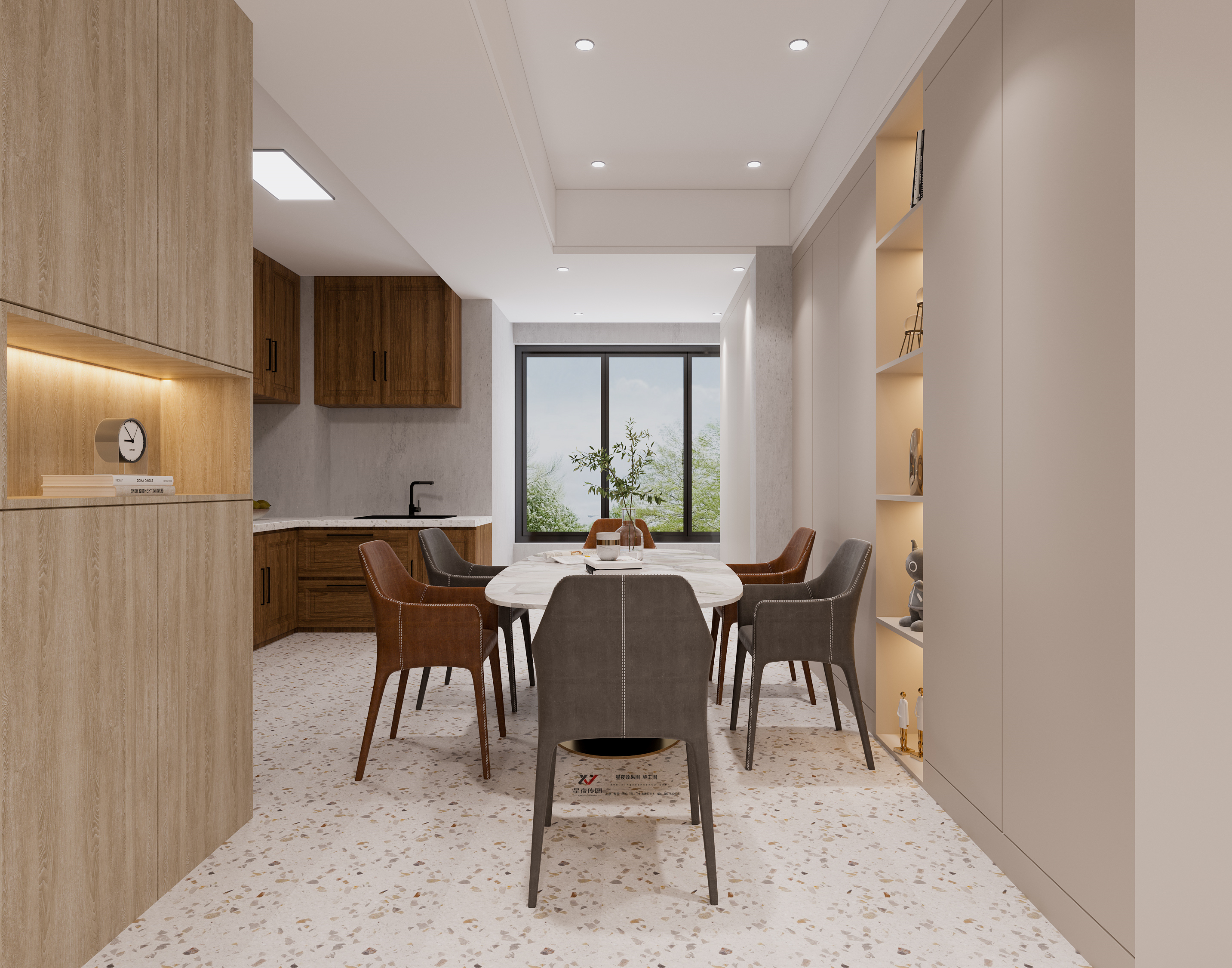 清新原木日式平层设计-10