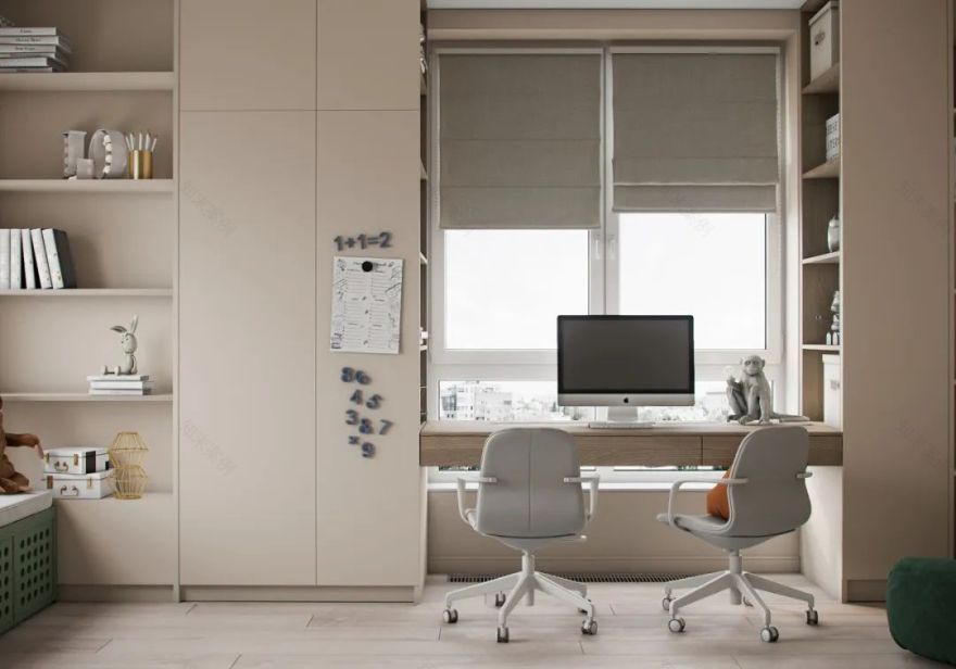 85㎡现代轻奢三居室设计丨Alexander Bocharov-33