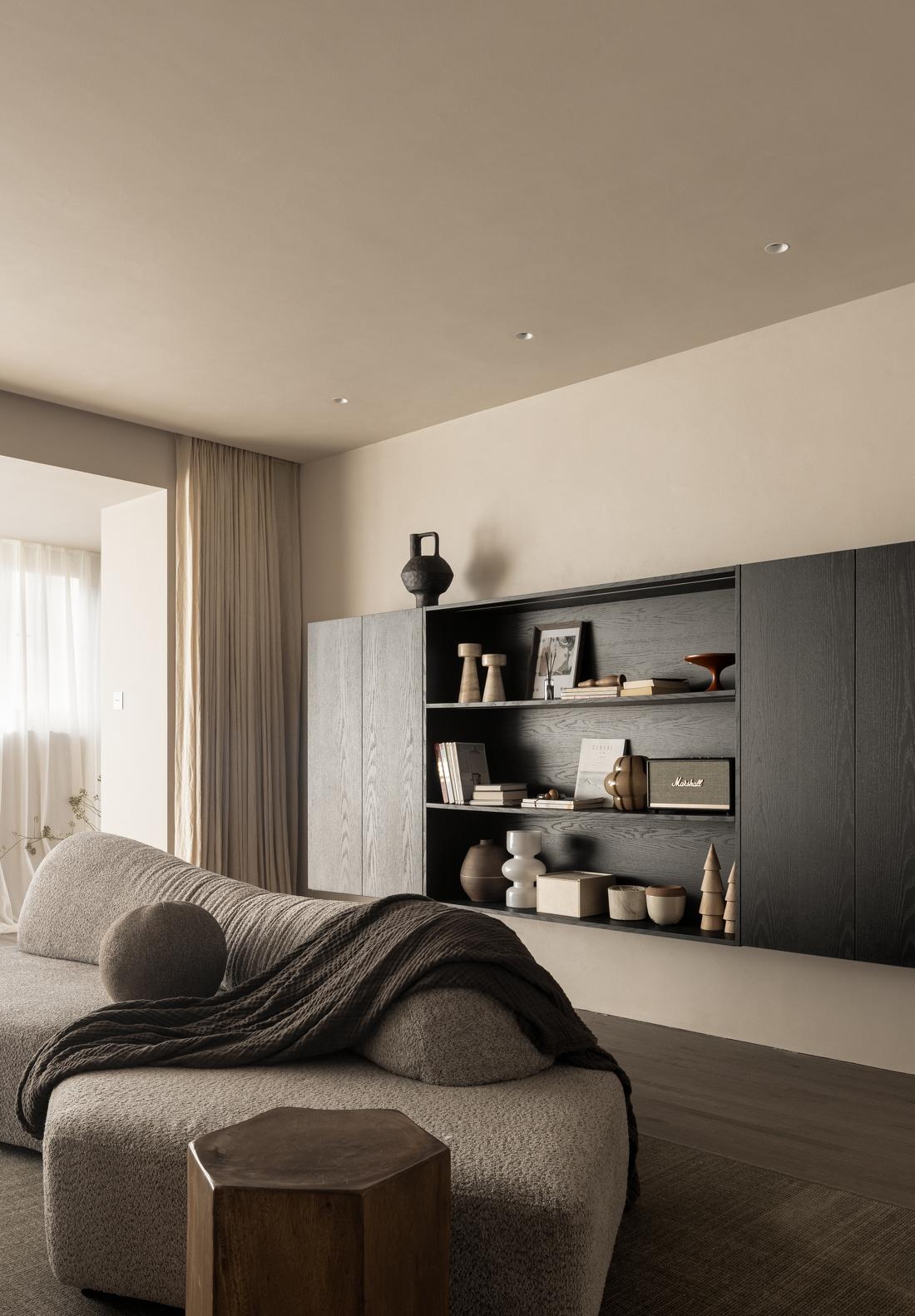 奶油风之低调淡雅丨中国天水丨宜居空间设计,例外软装设计-15